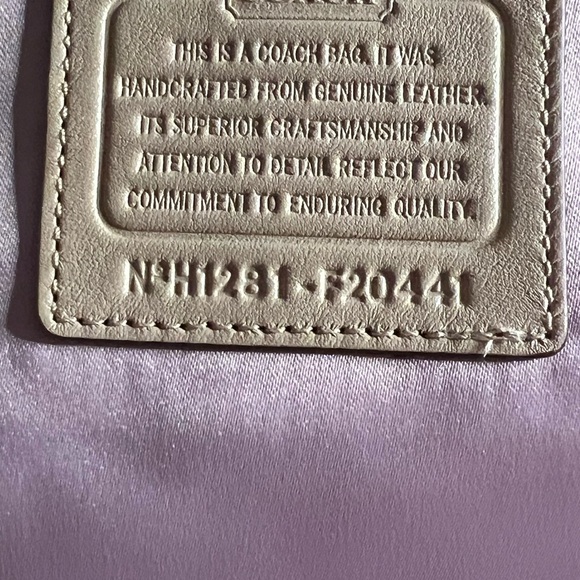 Coach Poppy Metallic Gold Champagne Large Leather Tote Bag - Picture 10 of 13